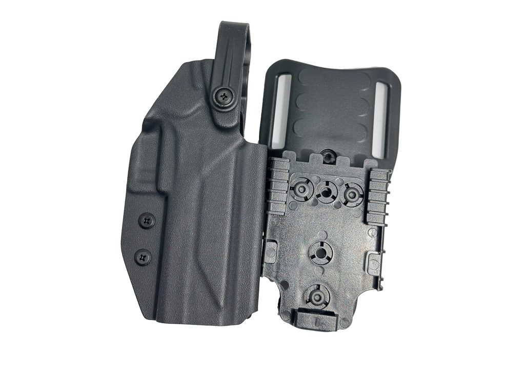 Holster, TWC, Right Hand, Black Kydex, Level 2 Hood System, UBL, QLS Kit