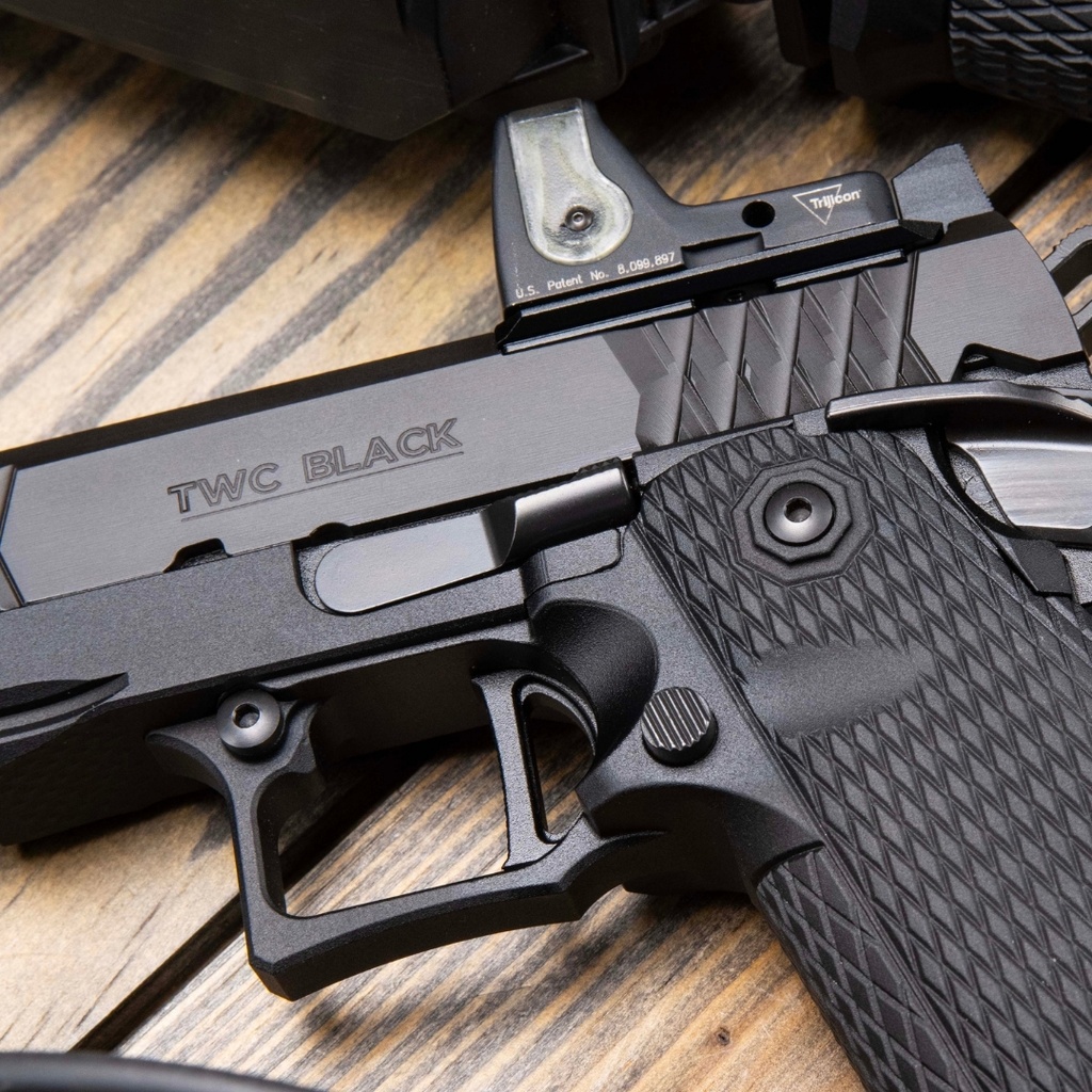 TWC, Billet, Slide Stop, DLC, Black