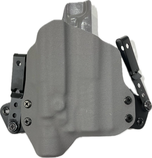 [173821] Holster, IWB, RH, Mini Wing Light Mounted : Surefire X300 Ultra - B for Jacob Grey TWC 9, Blk, Hex Models- Grey