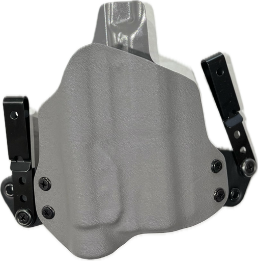 [173822] Holster, IWB, RH, Mini Wing Light Mounted, Streamlight TLR-1/TLR-1 HL for Jacob Grey TWC 9, Blk, Hex Models- Grey